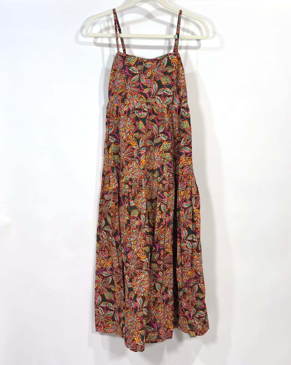 J.Crew Floral Tie-Back Cotton Midi Dress - Size 0/XS